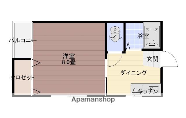 ハイムマーチ(1K/2階)の間取り写真