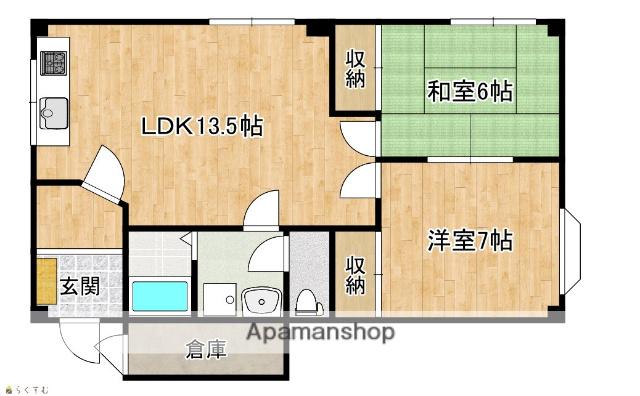 ファーストハイツ大島Ⅱ(2LDK/2階)の間取り写真