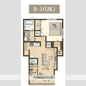 ユーソニアン・三仏生A(1LDK/1階)の間取り写真