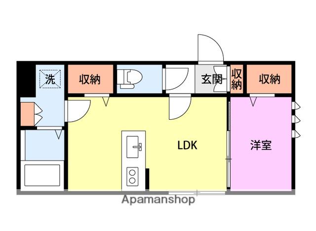 S-PLUS(1LDK/1階)の間取り写真