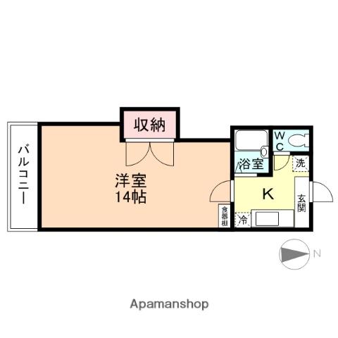 コーポレーション泉町(1K/2階)の間取り写真