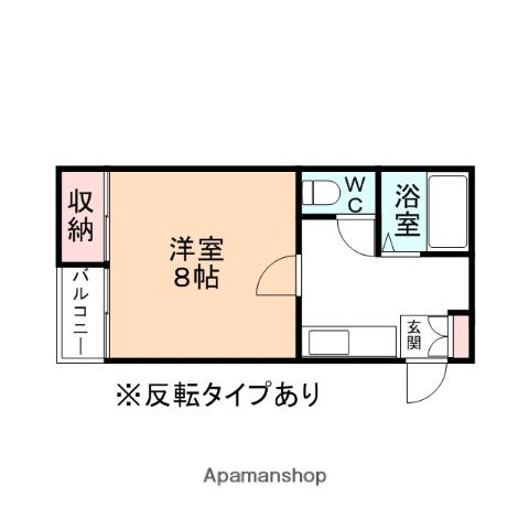 サンシャイン呉羽B棟(1K/1階)の間取り写真