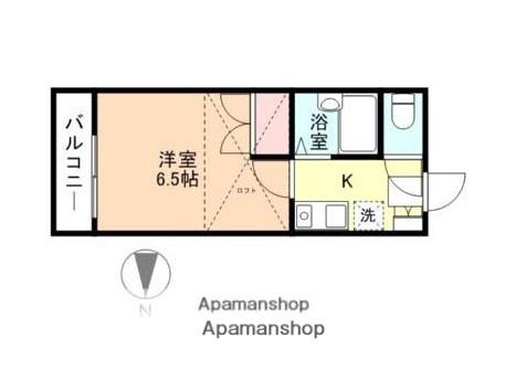 サンレオ奥田(1K/1階)の間取り写真
