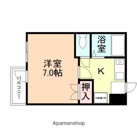 メゾン・ドゥ・リエス(1DK/2階)の間取り写真