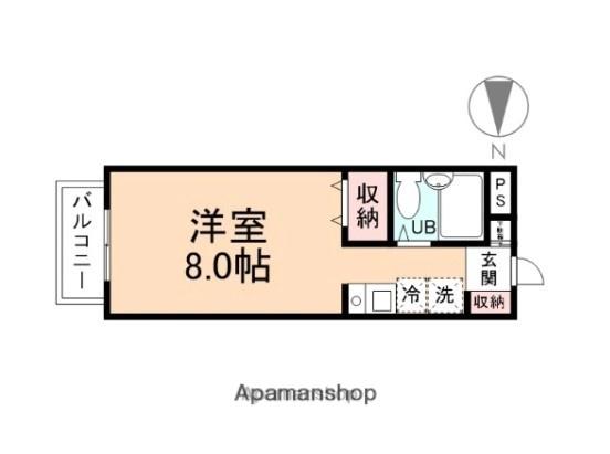 エソール五福(ワンルーム/1階)の間取り写真
