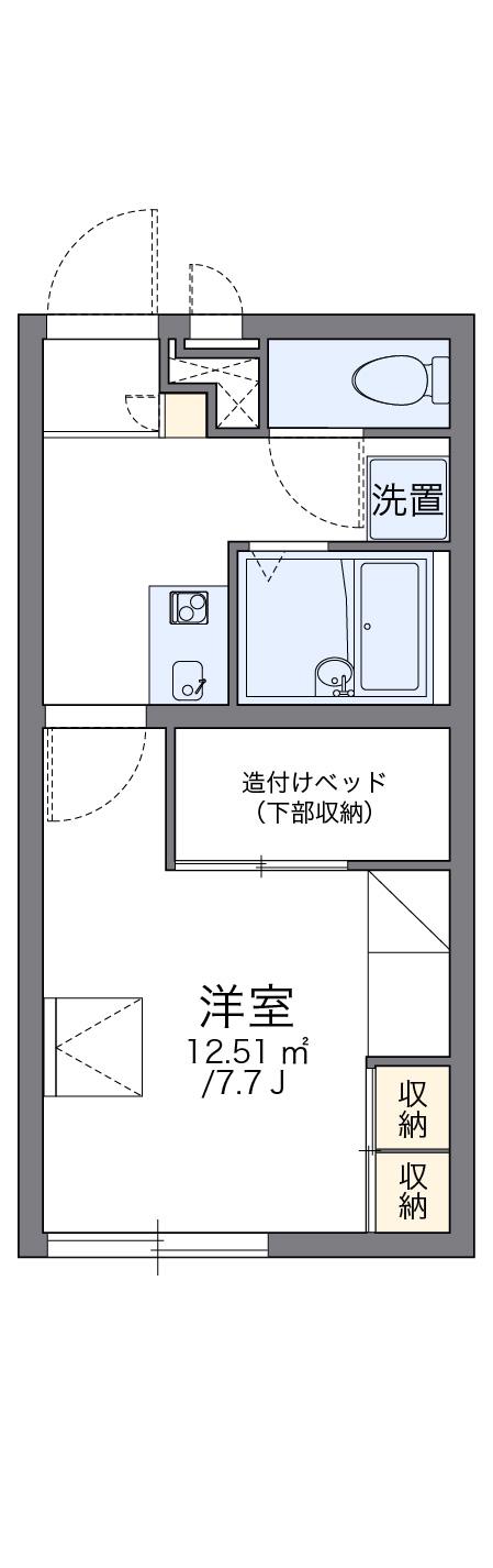 レオパレスセドナⅡ(1K/2階)の間取り写真
