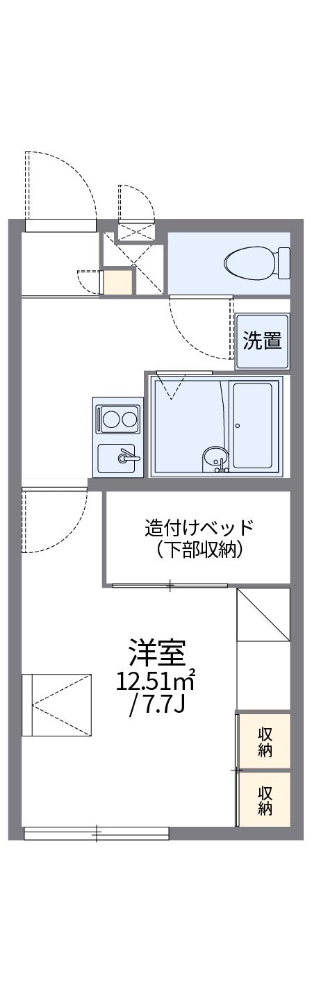 レオパレスDAIMON(1K/2階)の間取り写真