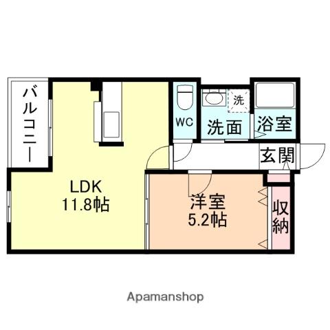 ハートフルマンション弐番館(1LDK/2階)の間取り写真