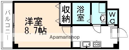 マイウェルマイルド(1K/2階)の間取り写真