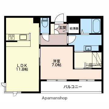 リーベ モルゲン(1LDK/2階)の間取り写真