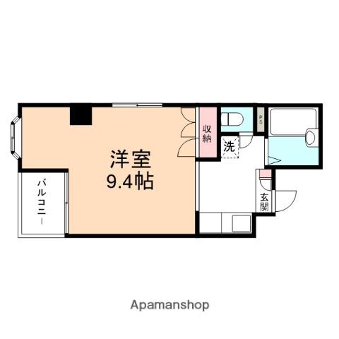 エスポワール松川(1K/3階)の間取り写真