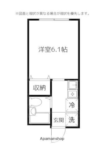 コーポ呉福(1K/1階)の間取り写真