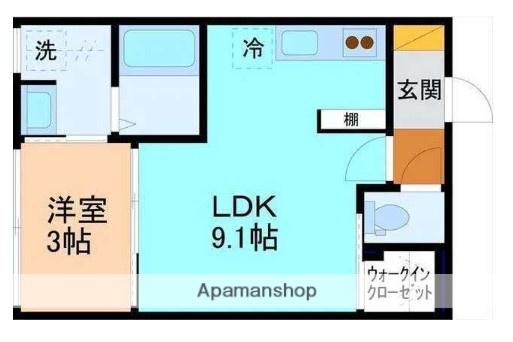 サン・ステージ今泉(1LDK/1階)の間取り写真
