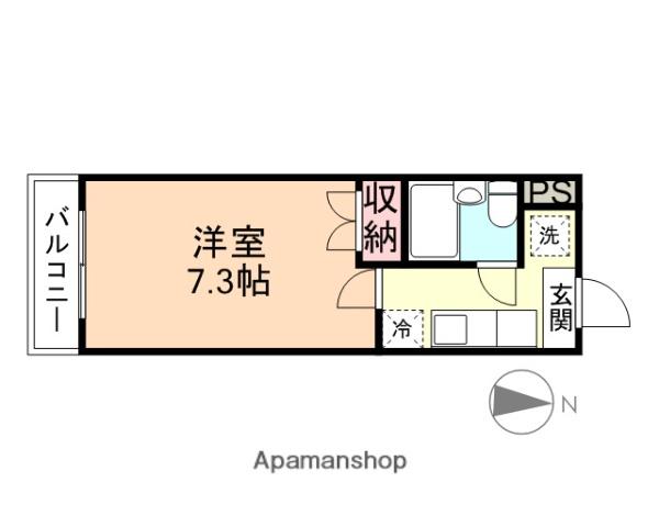 コーポレーション泉町(1K/3階)の間取り写真