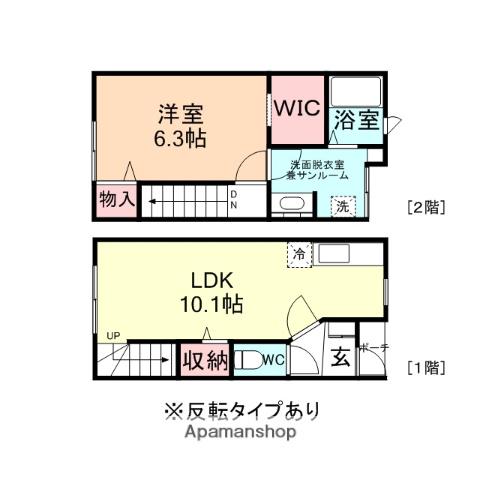 セシボン１６(1LDK)の間取り写真