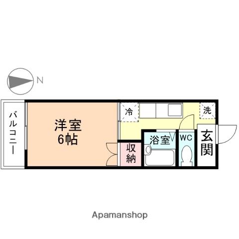 RENAXIA往還(1K/3階)の間取り写真