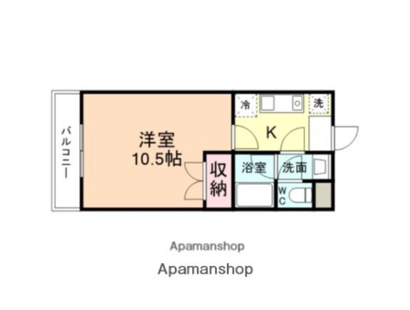 CEDRO VALLE(1K/3階)の間取り写真