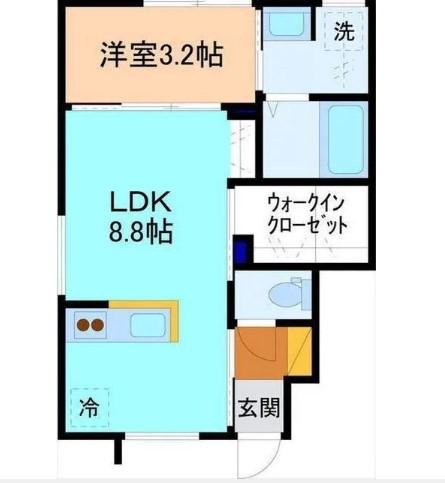 サン・ステージ今泉(1LDK/1階)の間取り写真