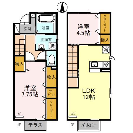 ＤーＲＯＯＭ天正寺(2LDK)の間取り写真