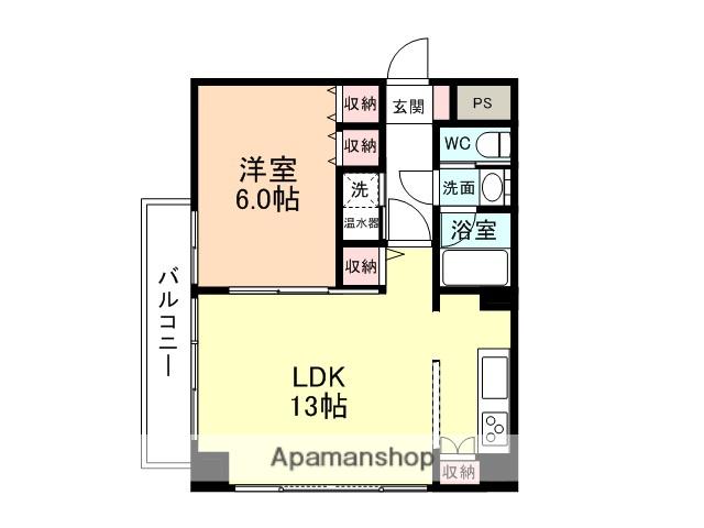 ファースト・レーベン大手町(1LDK/8階)の間取り写真