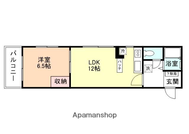 ジョイナス大町(1LDK/3階)の間取り写真