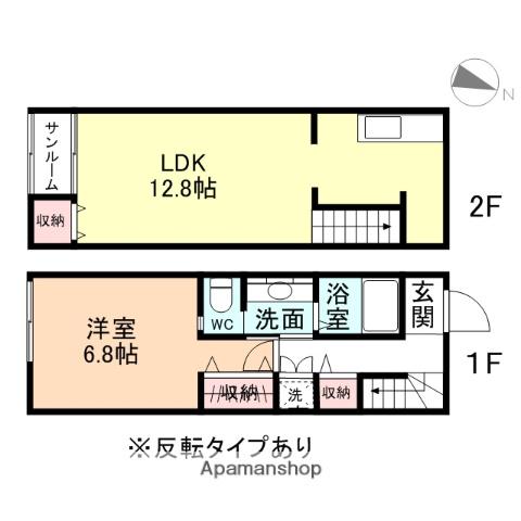 ホワイトスクエア(1LDK)の間取り写真