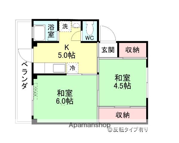ベルク堀切2号棟(2K/3階)の間取り写真