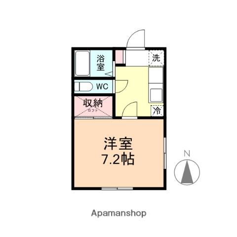 グランコート婦中(1K/1階)の間取り写真
