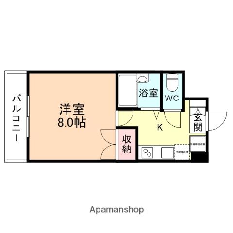 モーニングハイツ21(1K/1階)の間取り写真