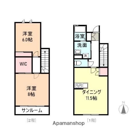 コンフォート館出(2LDK)の間取り写真