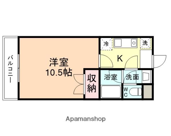 CEDRO VALLE(1K/3階)の間取り写真