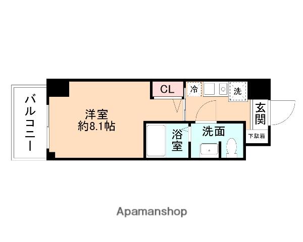 カレッジコート富山大学前(ワンルーム/3階)の間取り写真