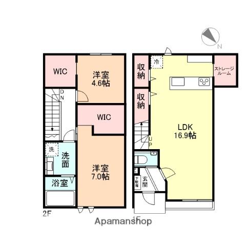 ＧＯＯＤ　ＨＩＬＬＳ　金泉寺Ⅱ(2LDK)の間取り写真