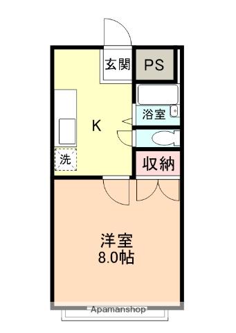 レピュートTOMI(1K/1階)の間取り写真