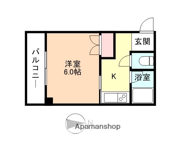 ビレッジドリーマー(1K/3階)の間取り写真