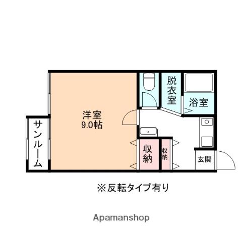 グッドシャトー4(1K/1階)の間取り写真