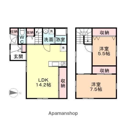 プランドール(2LDK)の間取り写真