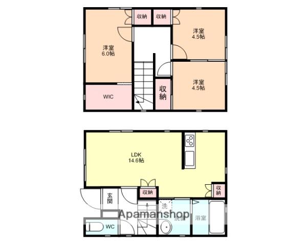 高山本線 速星駅 徒歩5分 2階建 築14年(3LDK)の間取り写真
