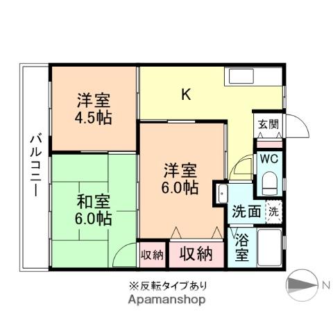 池田マンション(3DK/2階)の間取り写真