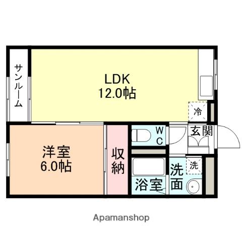 A-LIFE町村(1LDK/1階)の間取り写真