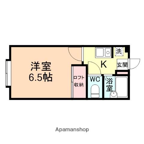 ハウスポートVIVI(1K/2階)の間取り写真