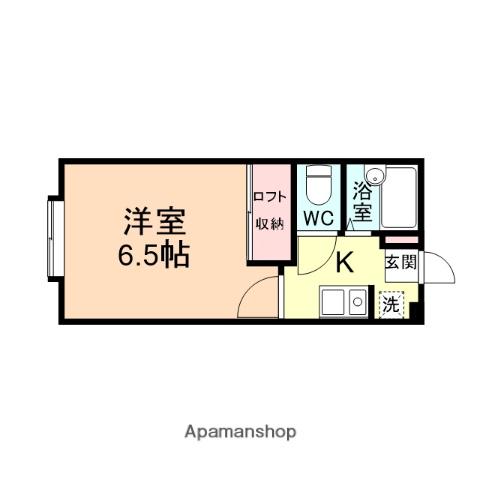 ハウスポートVIVI(1K/1階)の間取り写真