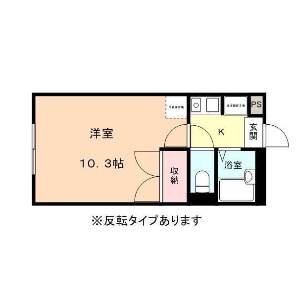 アルディナ(1K/2階)の間取り写真