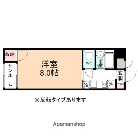 メゾン藤(1K/3階)の間取り写真