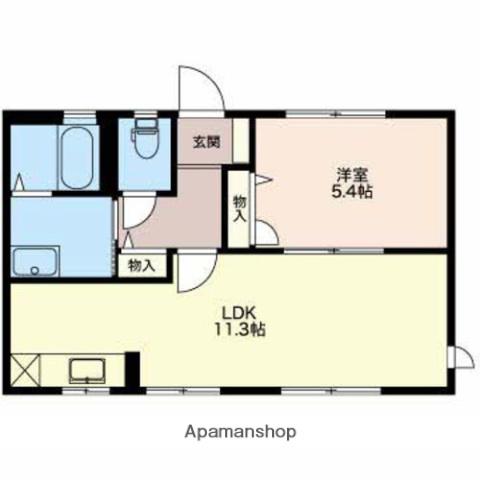 クルーザーバレー(1LDK/1階)の間取り写真
