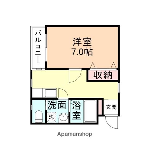 プチメゾン花ノ庄(1K/3階)の間取り写真