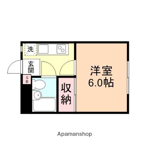 コーポ貴(1K/1階)の間取り写真