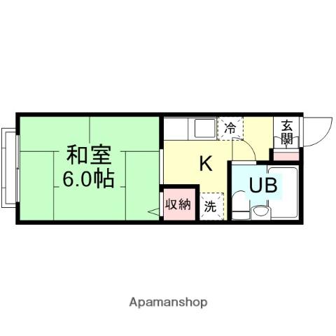 コーポ フレンズ(1K/2階)の間取り写真