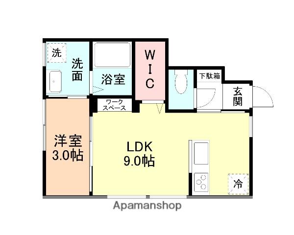 セシボン52(1LDK/1階)の間取り写真