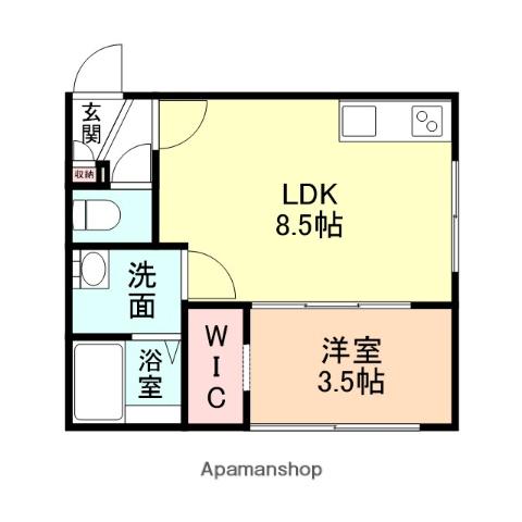 リセンス太閤山(1LDK/2階)の間取り写真